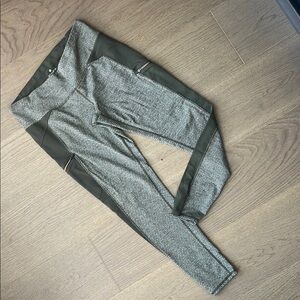 Athleta Vintage Green and Gray Leggings